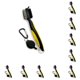 thumbnail image 1 of Cepillo para palos de Golf Eigraketly portátil ergonómico doble cara herramienta de limpieza Amarillo sin tapa 10Conjunto, 1 of 6
