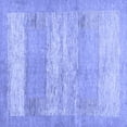 thumbnail image 1 of Ahgly Company Indoor Square Abstract Blue Contemporary Area Rugs, 4' Square, 1 of 4