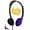 Purple, variant on Personal On-Ear Stereo Headphone, Purple - Pack of 200