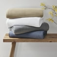 thumbnail image 3 of Madison Park Gauze 100% Cotton Lightweight Soft Cotton Blanket, Full/Queen Blanket in Tan, 3 of 4
