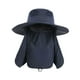 thumbnail image 2 of Sombrero plegable para el sol al aire libre, sombrero de pescador portátil para acampar, escalar y viajar. Azul marino, 2 of 9