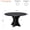 Black, variant on Space-Saving 47" Round Dining Table for 4-6 – Modern Pedestal Base – Apartment, Kitchen, Living Room – Elegant Walnut Wood Grain Finish