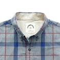 thumbnail image 3 of Dubinik Mens Short Sleeve Button Down Shirts 100% Cotton Plaid Men's Casual Button-Down Shirts with Pocket, 3 of 6