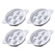 thumbnail image 1 of Inteprter Placas De Caracoles De Cerámica Blanca Con 6 Orificios Y Asas Cerámica Multifuncional Fácil De Limpiar Mostrada, 1 of 6