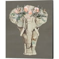 thumbnail image 3 of Great Art Now Flower Crown Elephant by Jennifer Goldberger 2 Piece Canvas Art Set Each 12"W x 15"H, 3 of 3