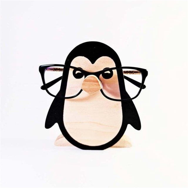 Xihbxyly Soporte de Madera para Gafas, Diseño de Marco de Animal Tallado a Mano, Organizador de Escritorio Que Ahorra Espacio, Divertido y Funcional, Regalo Ideal para El Hogar y La Oficina, San Vale