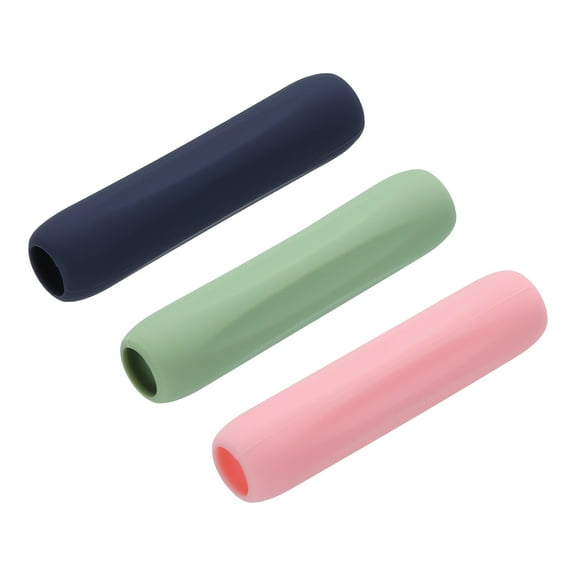 3pcs Pen Grip Silicone Case Silicone Ergonomic Design Sleeve Holder for Stylus Pens, Blue, Green, Pink