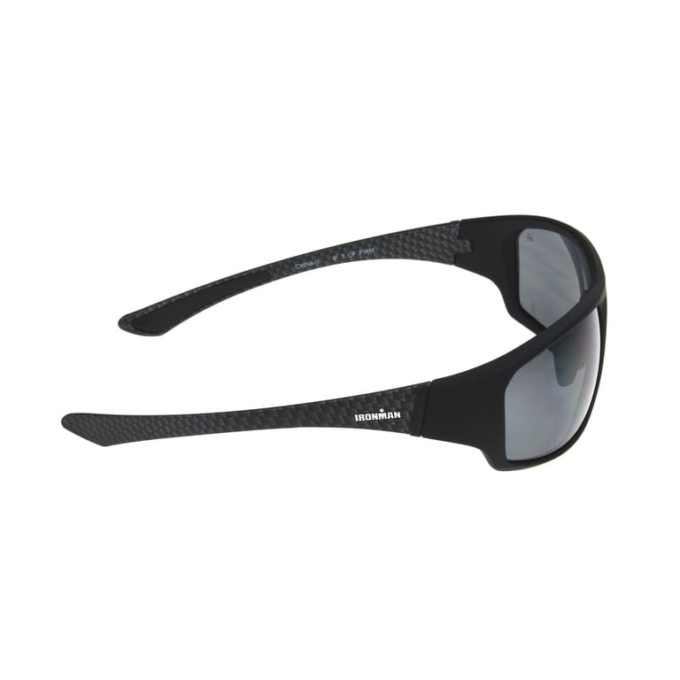 Ironman Men's Wrap Sport Sunglasses, Black photo 3