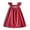 Brick Red, variant on Krdevn Girls Summer Floral Embroidered Sleeveless Dress for Toddler Kids,1-2 Years