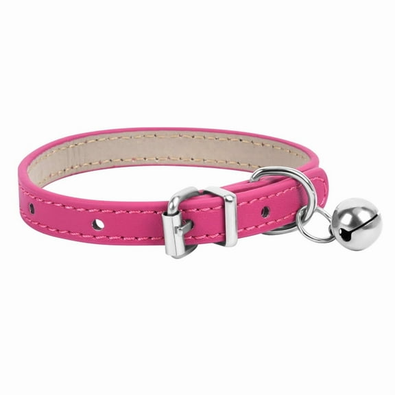 XXS Dog Collar Teacup Dog Collar, Pink Dog Collar, Teacup Dog Collar for Small Dogs Cats, Pink, 3/8 inch Width
