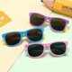 thumbnail image 5 of Gafas de sol polarizadas flexibles de goma KAIYANG para niños y bebés morado y amarillo, 5 of 5