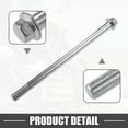 thumbnail image 6 of Unique Bargains 1 Set Front Rear Axle with Bushing and Screw Bolt M12 200mm Dirt Bike Scooter ATV Wheel Axle Silver Tone, 6 of 6