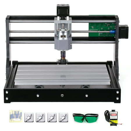 CNC3018 DIY CNC Router Kit 2-in-1 Mini Laser Engraving Machine GRBL Control 3 Axis for PCB PVC Plastic Acrylic Wood Carving Milling Engraving