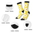 thumbnail image 5 of Honeii Daisies Flowers Print Adult Socks,Crew Socks,Casual Calf Socks,Daily Wear Socks for Men & Women, Perfect for Sports, Casual and Everyday Use, 5 of 6