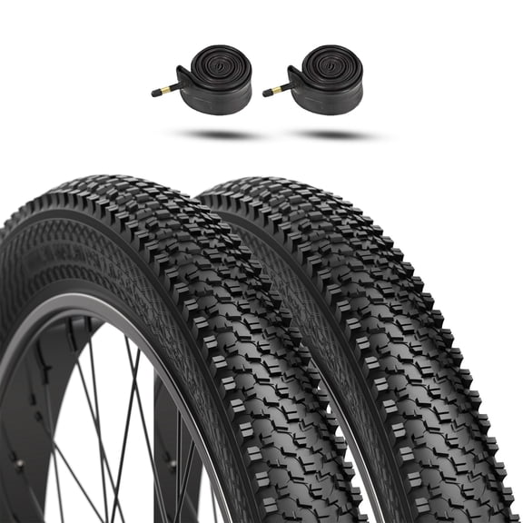 Mountain Bike Tires 26” X 1.95” with Bike Tubes AV 32mm Valve, Wire, Clincher,2pack