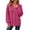 Pinky, variant on Women’s Waffle Collar Sweatshirt, Oversized Pullover Long Sleeve Sweatshirt, Fall Fashion Sport Casual Tops with Pockets