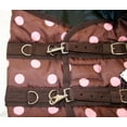 thumbnail image 4 of AJ Tack 420D Stable Blanket - Brown with Pink Dots 78", 4 of 6