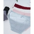 thumbnail image 4 of Aijolen Women's Cotton Cheeky Bikini Lace Stretch Hipster Briefs 6 Pack(2XL,Hydrangea Dell), 4 of 8