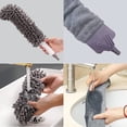 thumbnail image 4 of 5PCS Microfiber Duster, Long Feather Dusters with 30'' to 100" Telescoping Pole, 4 Replacement Head High Ceiling Fan Duster Cleaning Kit Reusable, Bendable Cobweb Brush for Blinds, Furniture, Car, Gap, 4 of 7