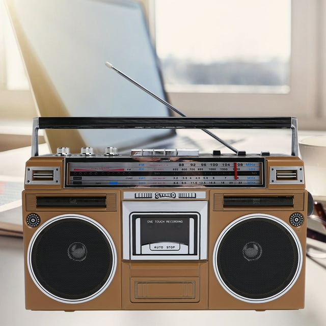 Cassette Player Recorder Converter, , MW, SW1, SW2 4 Channel Radio, Bluetooth Cassette to MP3 Converter with Retractable Antenna and Digital Display