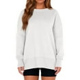 thumbnail image 7 of Mohiass Women Oversized Sweatshirts Thumbhole Long Sleeve Hoodies Shirts 2025 Fall Side Slit Pullover Top Teen Y2k Outfits White S, 7 of 7