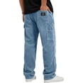 thumbnail image 4 of Fleece Lined Sweatpants For Men Straight Leg Casual Pants With Elastic Waist Drawstring And Pockets For Winter Outdoor Wear, 4 of 4