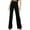 Black, variant on Aoochasliy Womens Pants Clearance Casual Solid Color Straight-leg High Waist Elastic Sports Yoga Pants