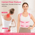 thumbnail image 4 of Posture Corrector for Women and Men, Shoulder Straightener, Back Brace Adjustable Full Back Support, Upper and Lower Back Pain Relief - Scoliosis, Hunchback, Hump, Thoracic, Spine Corrector L, 4 of 7