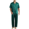 thumbnail image 1 of CONJUNTO DE PIJAMAS DE SATÉN CHIC INSPIRADOR PARA HOMBRES 2 PIEZAS ROPA DE CAMA CAMISA DE NOCHE PANTALONES DE NOCHE ROPA DE CASA, 1 of 1