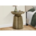 thumbnail image 6 of Hand-crafted Gold Metal Side/End/Nightstand Table, 22" High, Contemporary for Living & Bedroom, 6 of 9