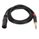 thumbnail image 3 of Cable macho TRS a XLR de 6,35 mm Cable flexible antiinterferencias Cable macho TRS a XLR de 20 AWG para amplificadores de micrófono 1,5 m, 3 of 5