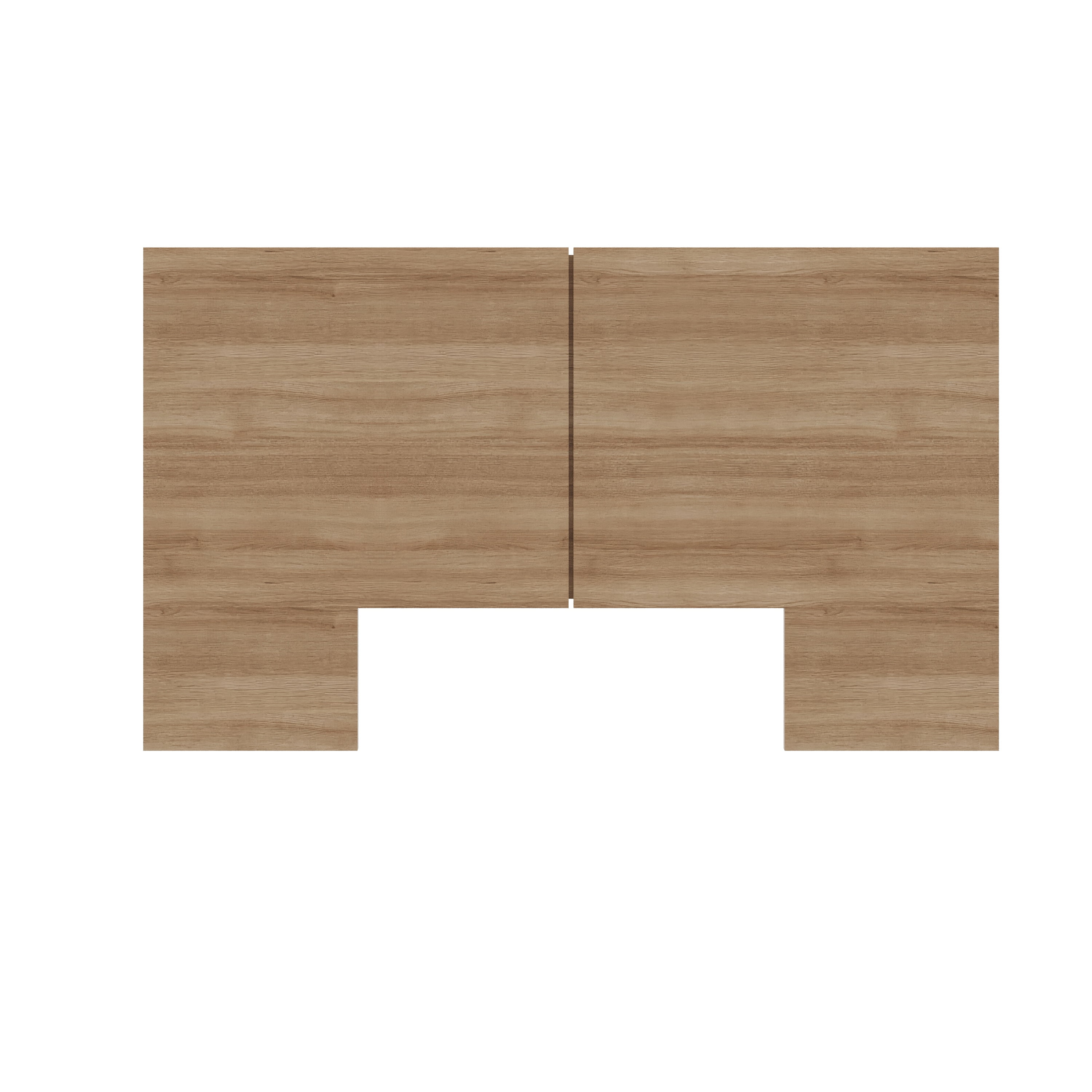 Nexera James Queen Size Panel Headboard, Brown Oak