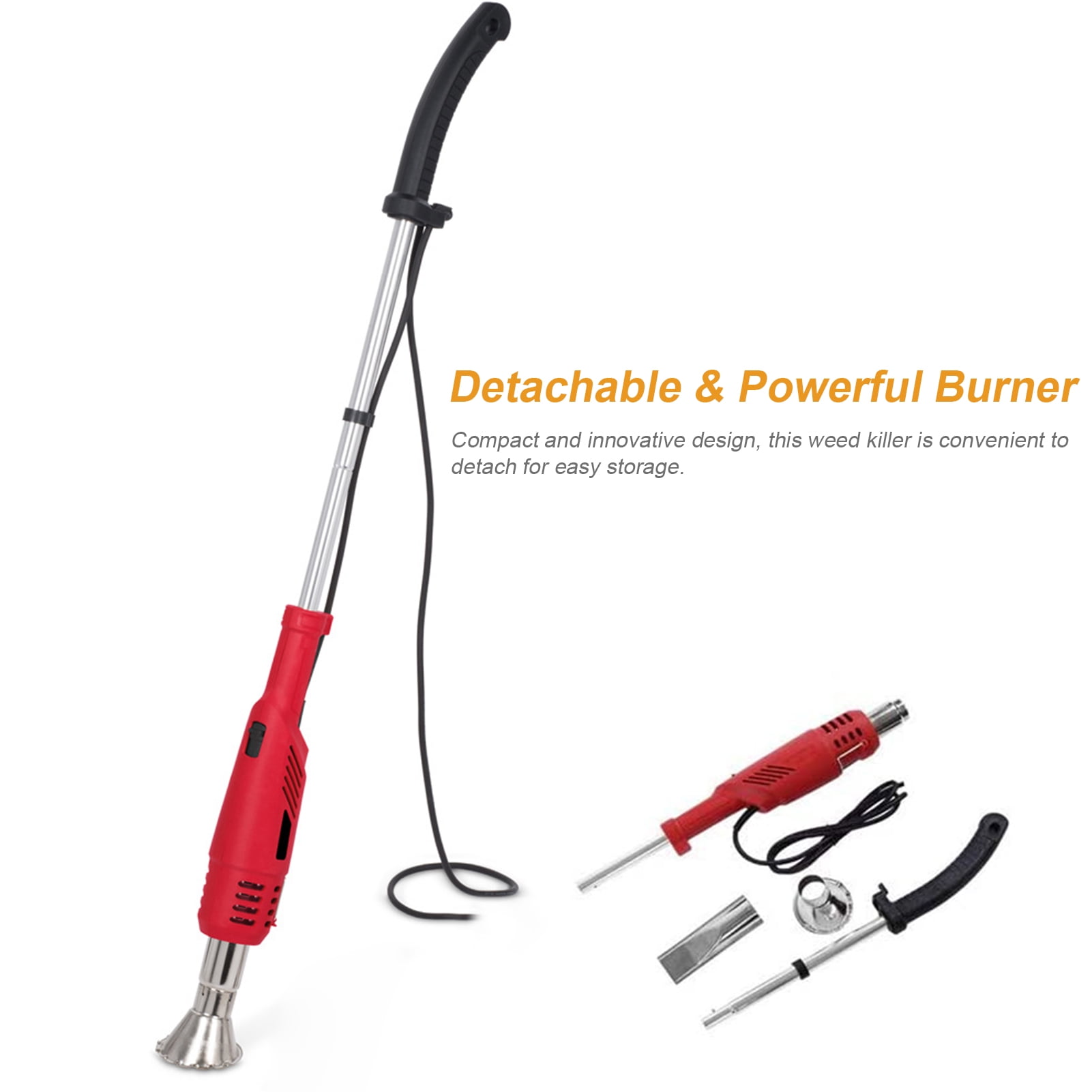 Weed with 2 Nozzles Electric Weed Remover Thermal Weeding Stick BBQ