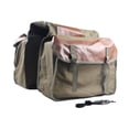 thumbnail image 4 of Bolsa para sillín de bicicleta de doble cara, alforja para bicicleta de gran capacidad, impermeable, para bicicletas de montaña y carretera, para desp Verde marrón, 4 of 8