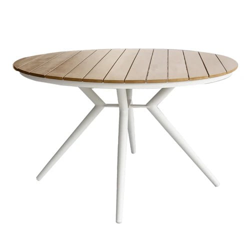 Mesa Redonda Olimpia Blanca Exterior 126 cm