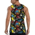 thumbnail image 3 of Easygdp Monster Car Men's Tank Top, Sleeveless Muscle T Shirts, Breathable, Quick-Dry, Loose for Gym, Running, Fitness - X-Large, 3 of 9