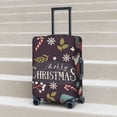 thumbnail image 2 of Lsque Merry Christmas Printed Luggage Cover, Travel Luggage Protector,Scratch and Dirt Resistant, Fits 18-32 Inch Luggage - Small, 2 of 9