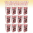 thumbnail image 2 of ArtCreativity Pirate Character Party Favor Paper Goodie Bags – 12 Pack Treasure Chest Treat Bags for Kids Ages 3+ Birthday Party Supplies, 2 of 6