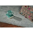 thumbnail image 1 of HomeRoots 353916 3 ft. 3 in. x 5 ft. 3 in. Polyester Blue Heather Area Rug, 1 of 1