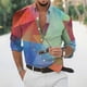 thumbnail image 1 of Camisa estampada a cuadros de moda para hombre ropa de otoño nuevas blusas de estilo holgado camisas Harajuku de gran tamaño blusas de manga larga, 1 of 6
