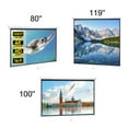 thumbnail image 3 of SONGMY 100inch Projector Screen, Black 16:10 Pull Down Projection Screen for Home Theater, 3 of 10