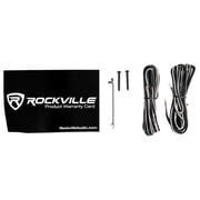4 Rockville RockSlim Black Home Theater 5.25 240w Easy Wall Mount Slim Speakers
