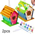 thumbnail image 1 of Gwong Juguete 2 unids Niños Dibujo Aves Casa de Pájaro DIY Graffiti Cage Montaje Juego Juego Niños Regalo Gwong 30006318, 1 of 7