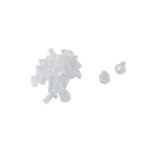 Unique Bargains 20Pcs 5mm Clear Flat Soft Stem Bumper Glide Patio Outdoor Furniture Chair Desk