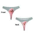 thumbnail image 3 of Fotbe Adorable Pink Fluffy Birds Tanga Sin Costuras para Mujer con Estampado – Panties Invisibles, Transpirables y Cómodos para Uso Diario-X-Small, 3 of 6