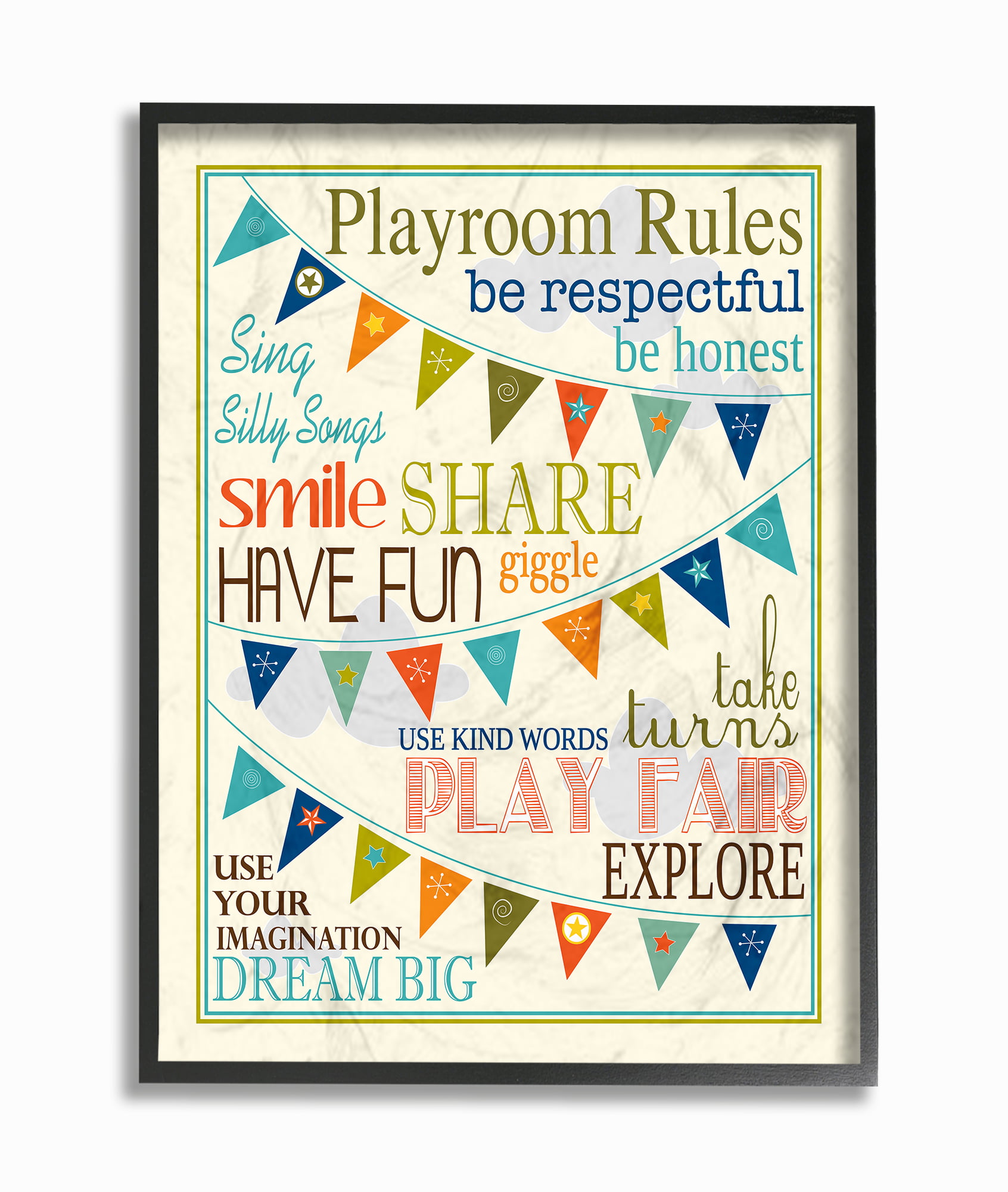 Playroom Rules Doll 12x16