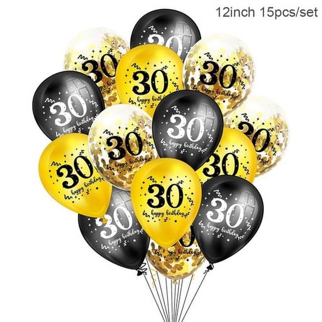 Feliz 30.º 40.º 50.º 60.º cumpleaños Banner Banderas Fiesta