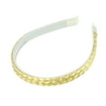 thumbnail image 7 of Unique Bargains Headband Double Strands Synthetic Hair Plaited 0.67" Wide Headband Braid Braided with Teeth Beige White, 7 of 7