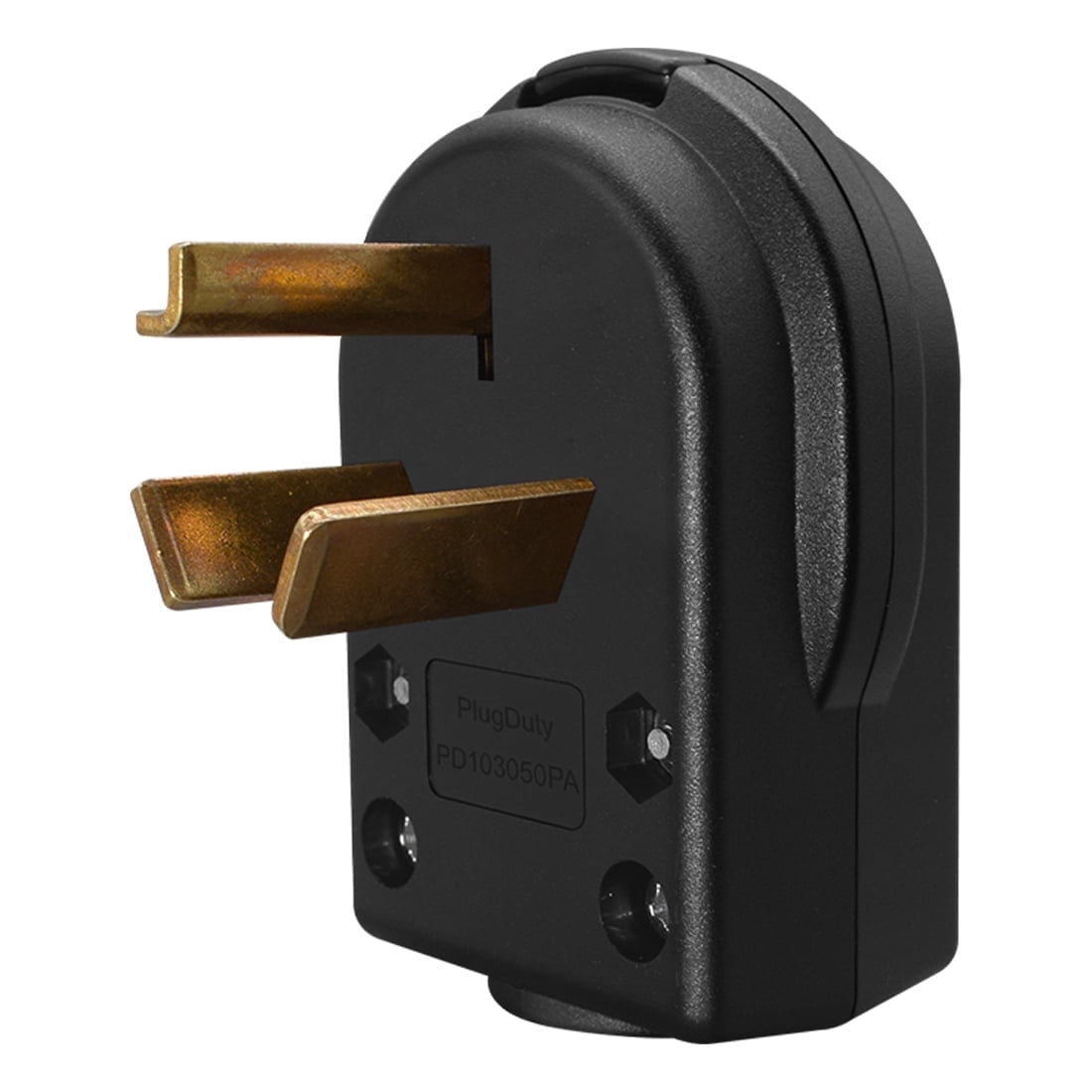 3-Pack Right Angle NEMA 5-15P Male AC Plug – 15A 125V, 8-Direction Adjustable, DIY Rewirable, UL/ETL, Fits 18-12 AWG Cord