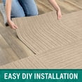 thumbnail image 5 of Roma Stripe Rib Beige Residential 24 in. x 24 in. Peel and Stick Carpet Tile Square 60 Sq. ft. 15 Tiles Per Box, 5 of 12